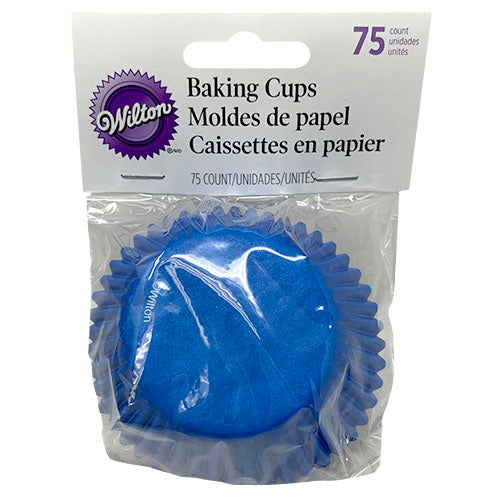 WILTON BAKING CUPS 75CT-BLUE