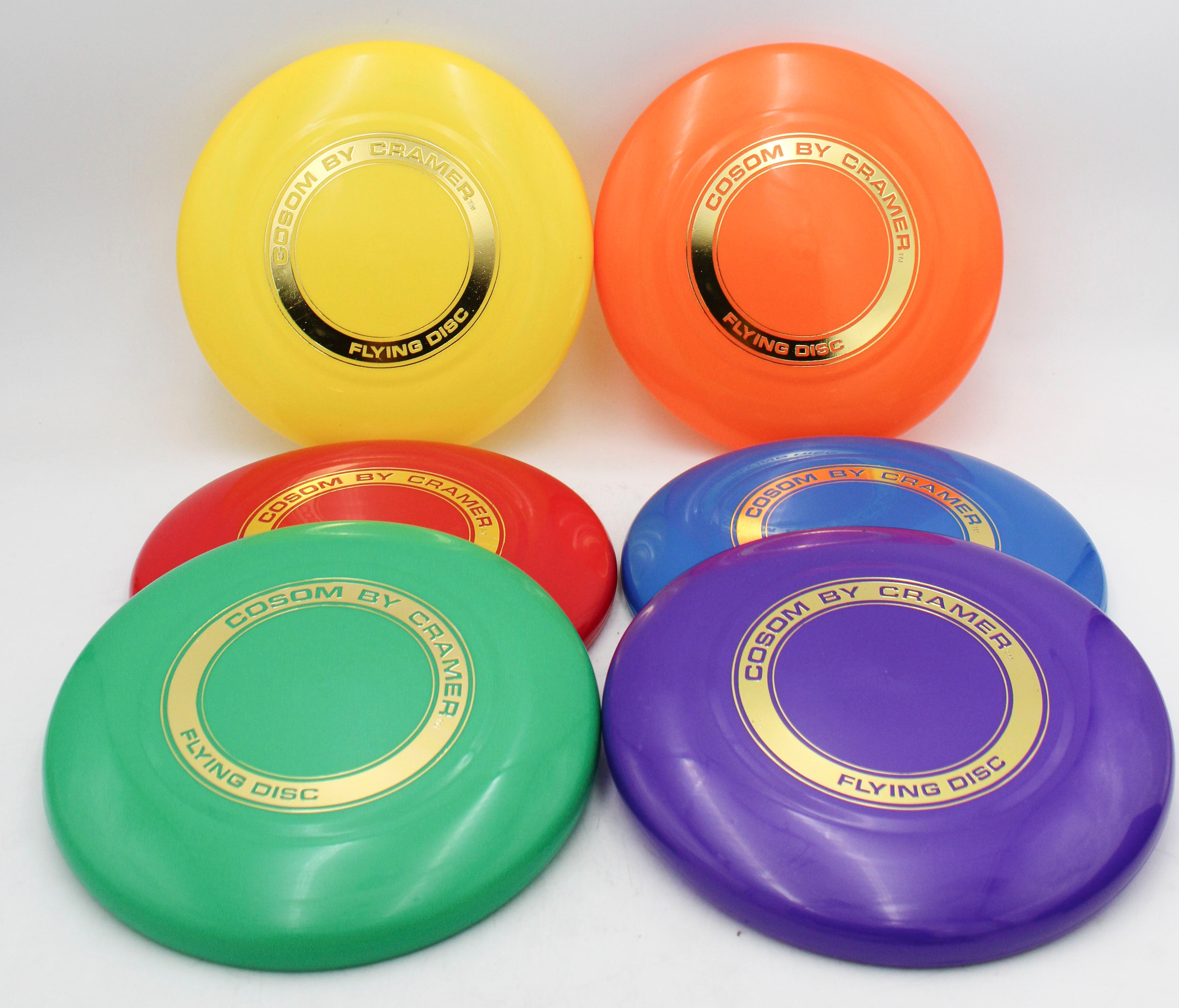 CRAMER 9" FLYING DISC 6 COLORS/BAG