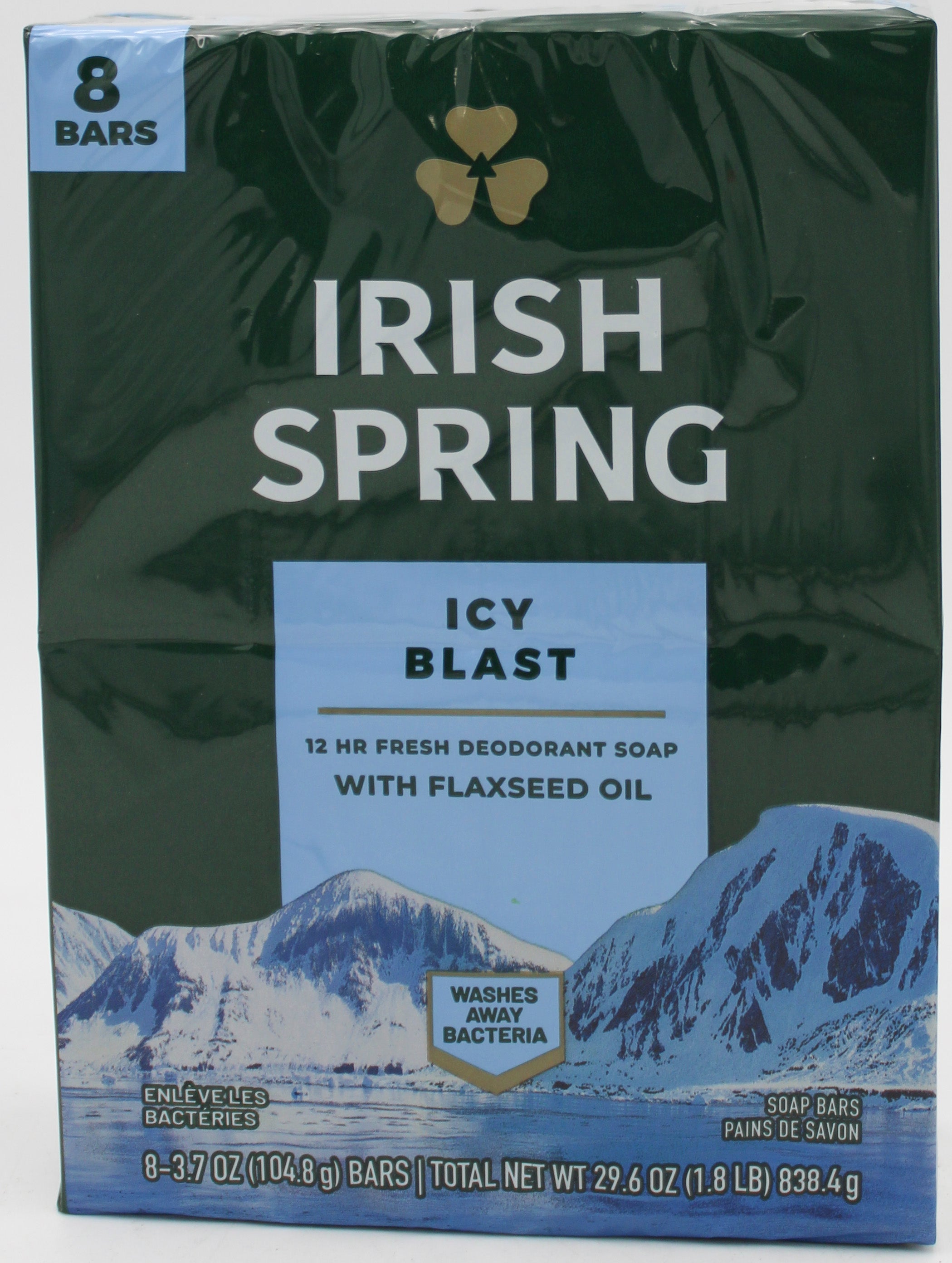 IRISH SRING BAR SOAP ICY BLAST 8ct 3.7oz NI