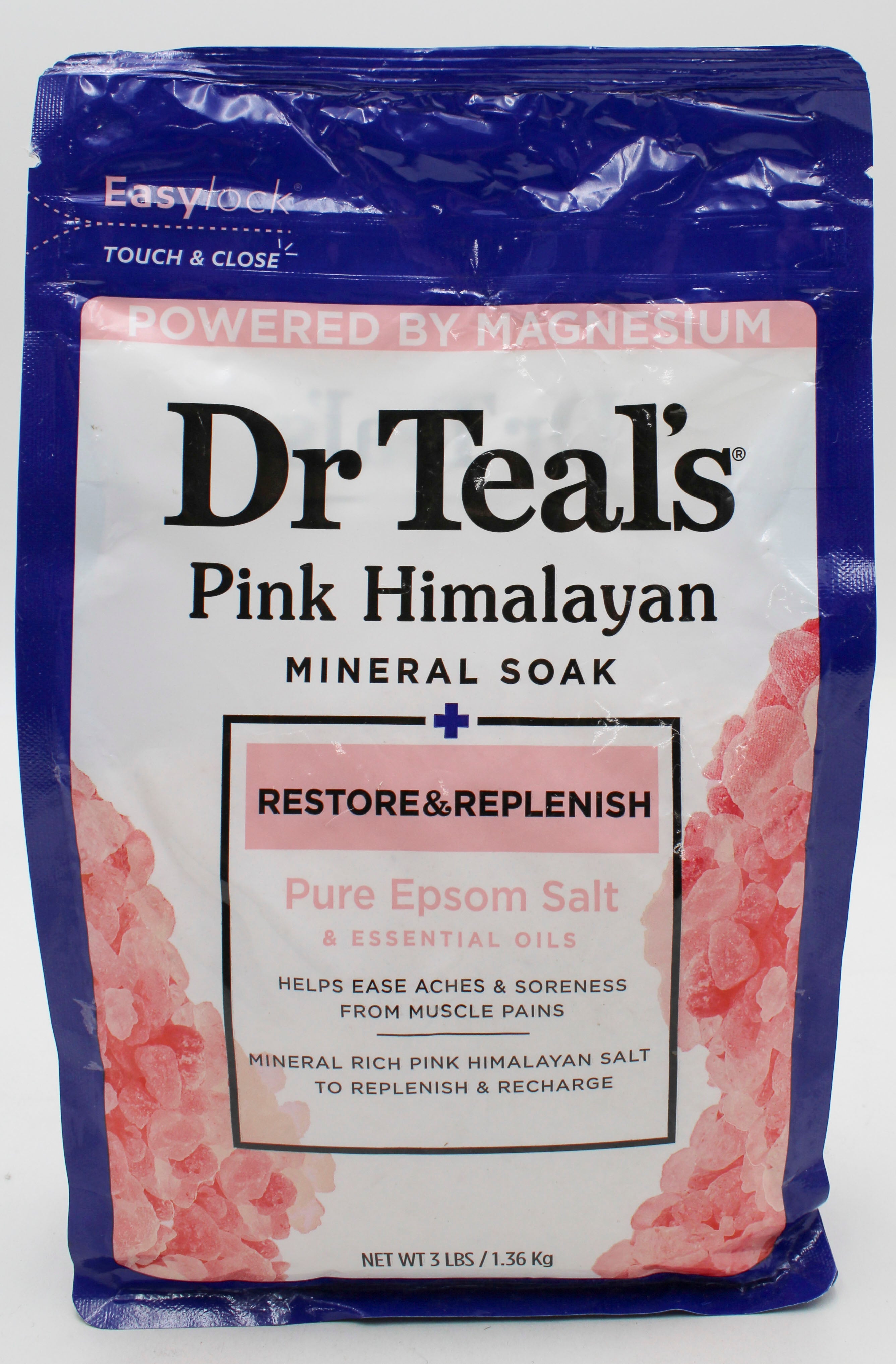 SP DR TEAL'S PINK HIMALAYAN MINERAL SOAK 3lbs RESTORE & REPLENISH NI