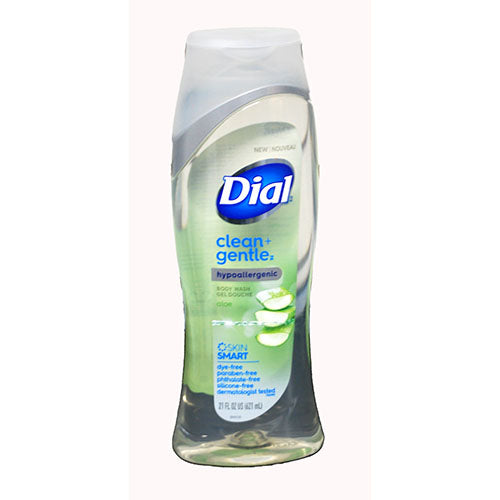DIAL CLEAN&GENTLE HYPOALLERGENIC BODY WASH 21OZ-ALOE.