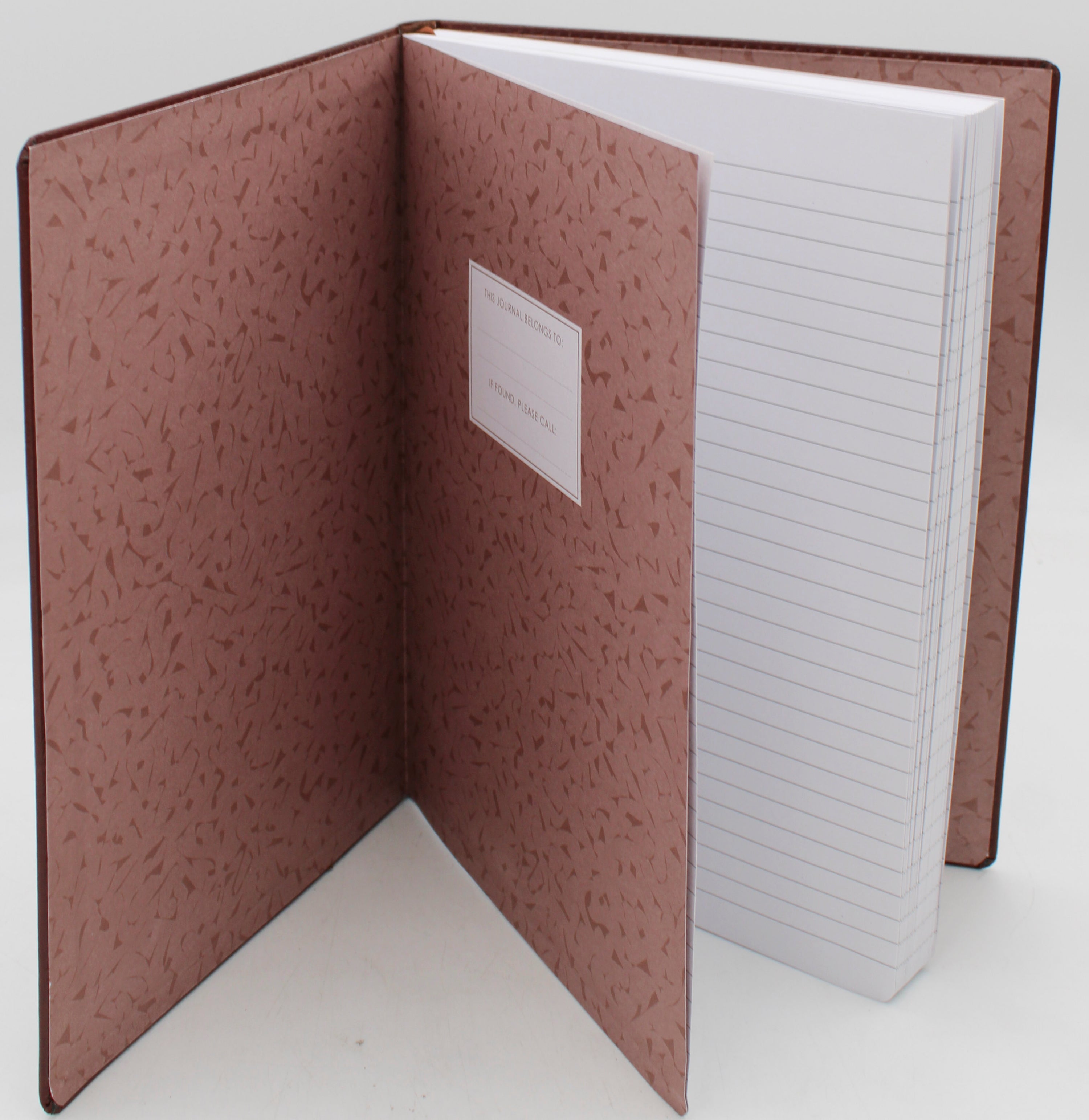 CR GIBSON BROWN LEATHER JUMBO BOUND JOURNAL