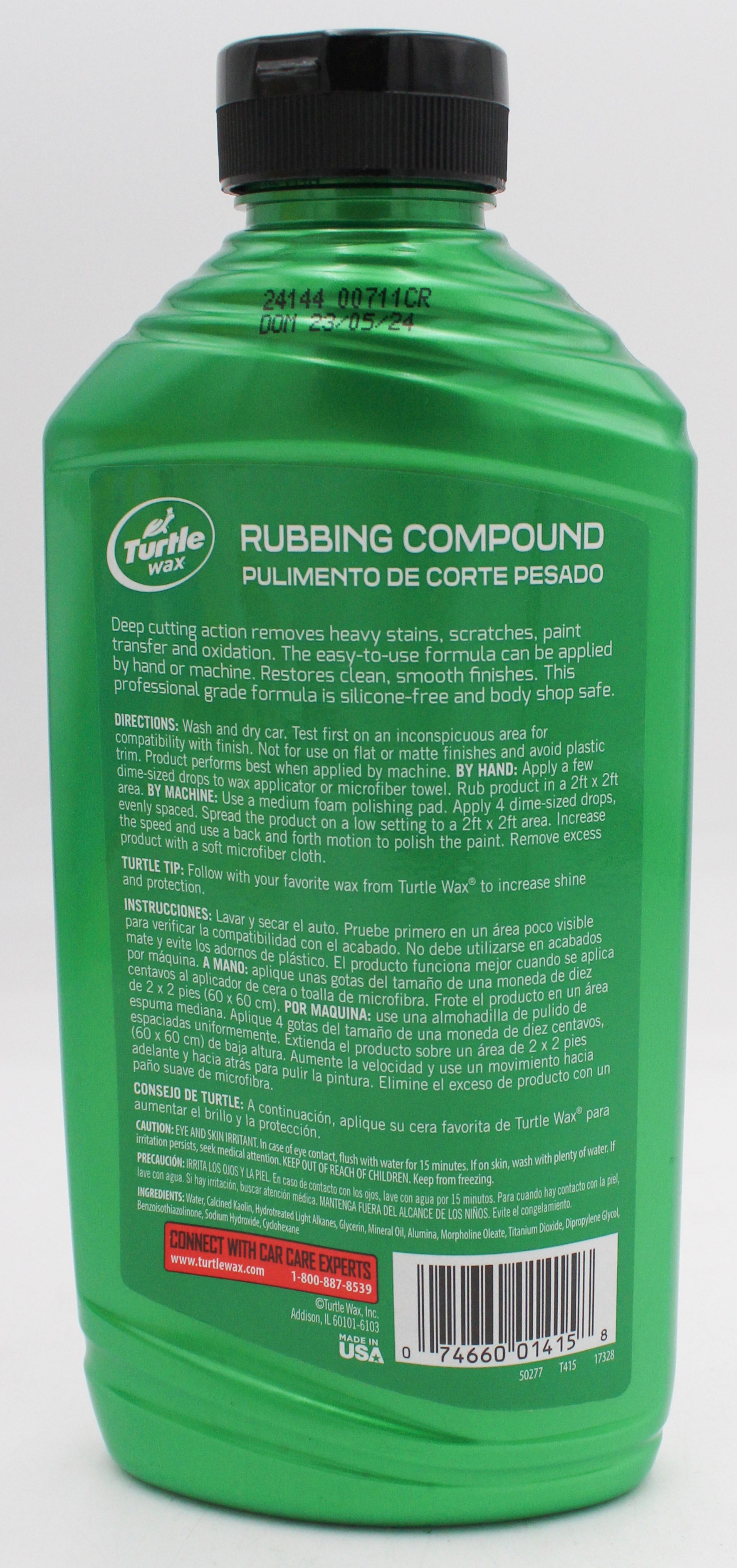 SP TURTLE WAX RUBBING COMPOUND 18oz