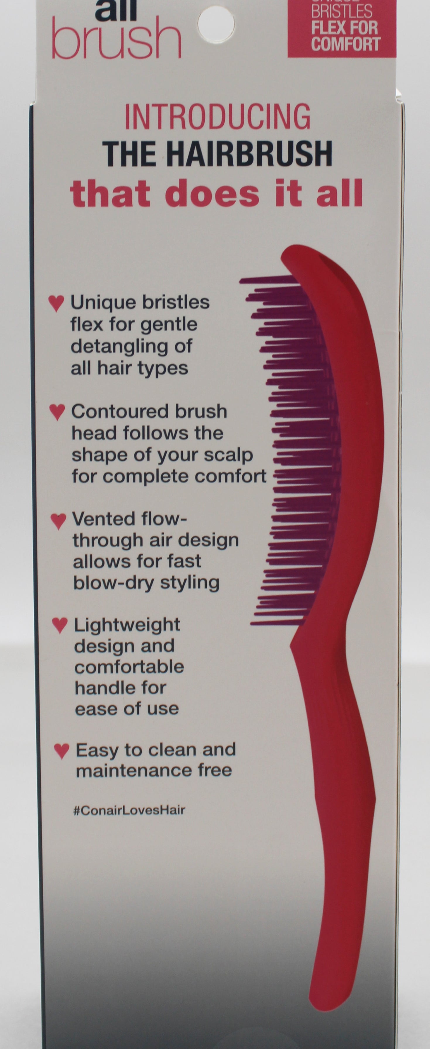 Conair AllBrush Vented Paddle Hairbrush Pink