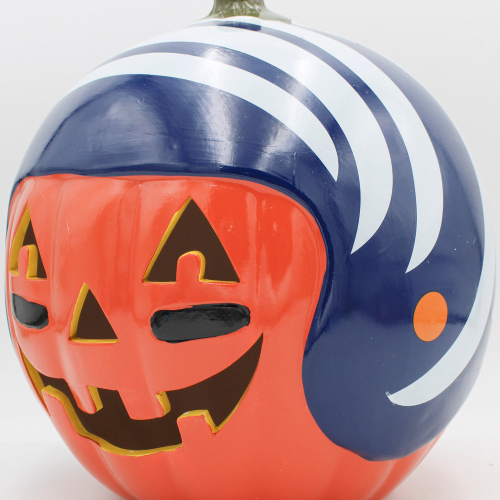 MEMPHIS TIGERS CERAMIC PUMPKIN HELMET 10"