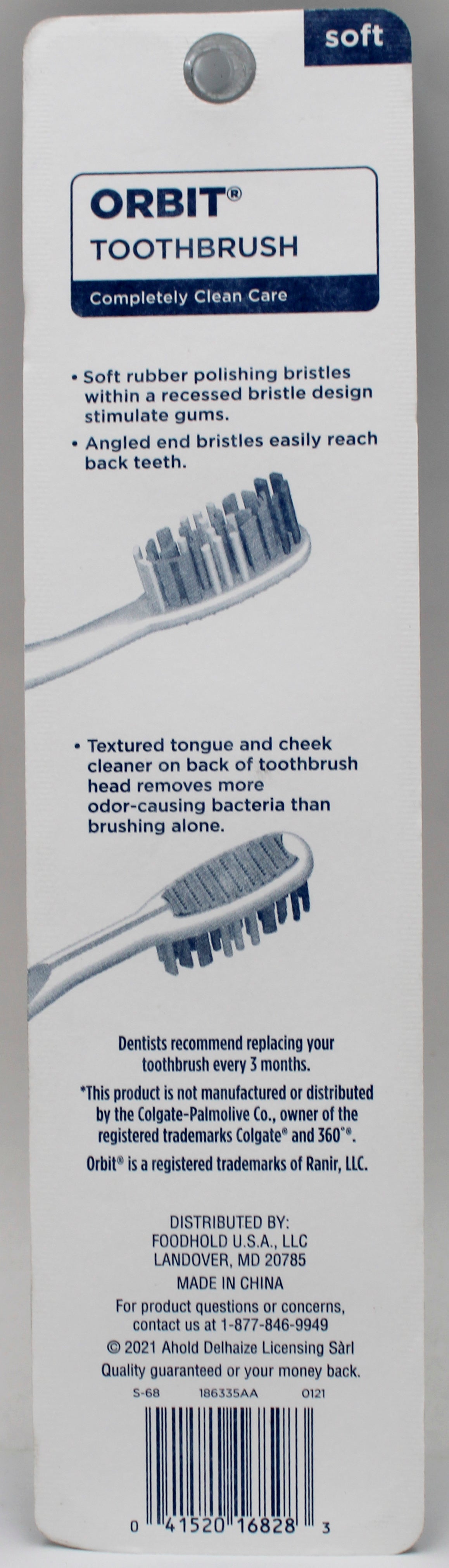 CAREONE ORBIT TOOTHBRUSH 4ct SOFT NI