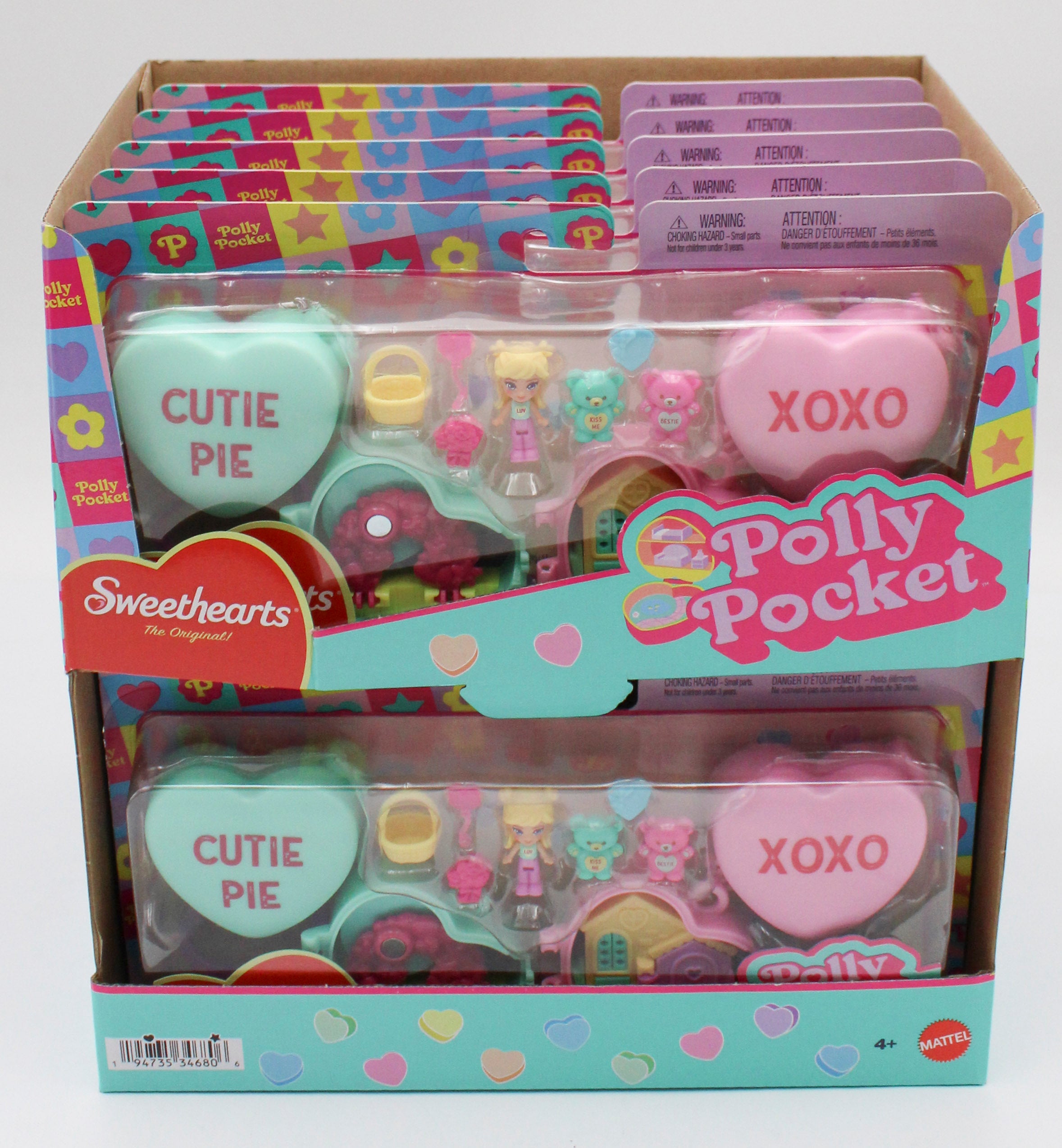 MATTEL POLLY POCKET SWEETHEARTS COMPACT ASSORTMENT