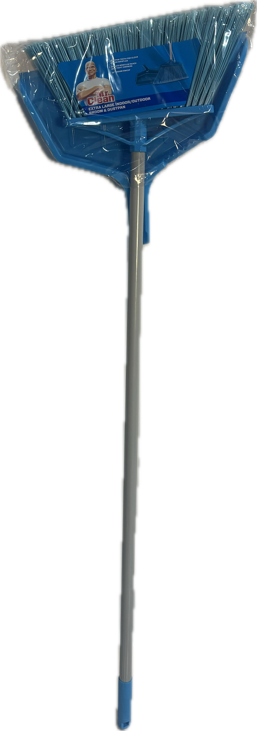 MR CLEAN XL IN/OUT BROOM W/DUSTPAN