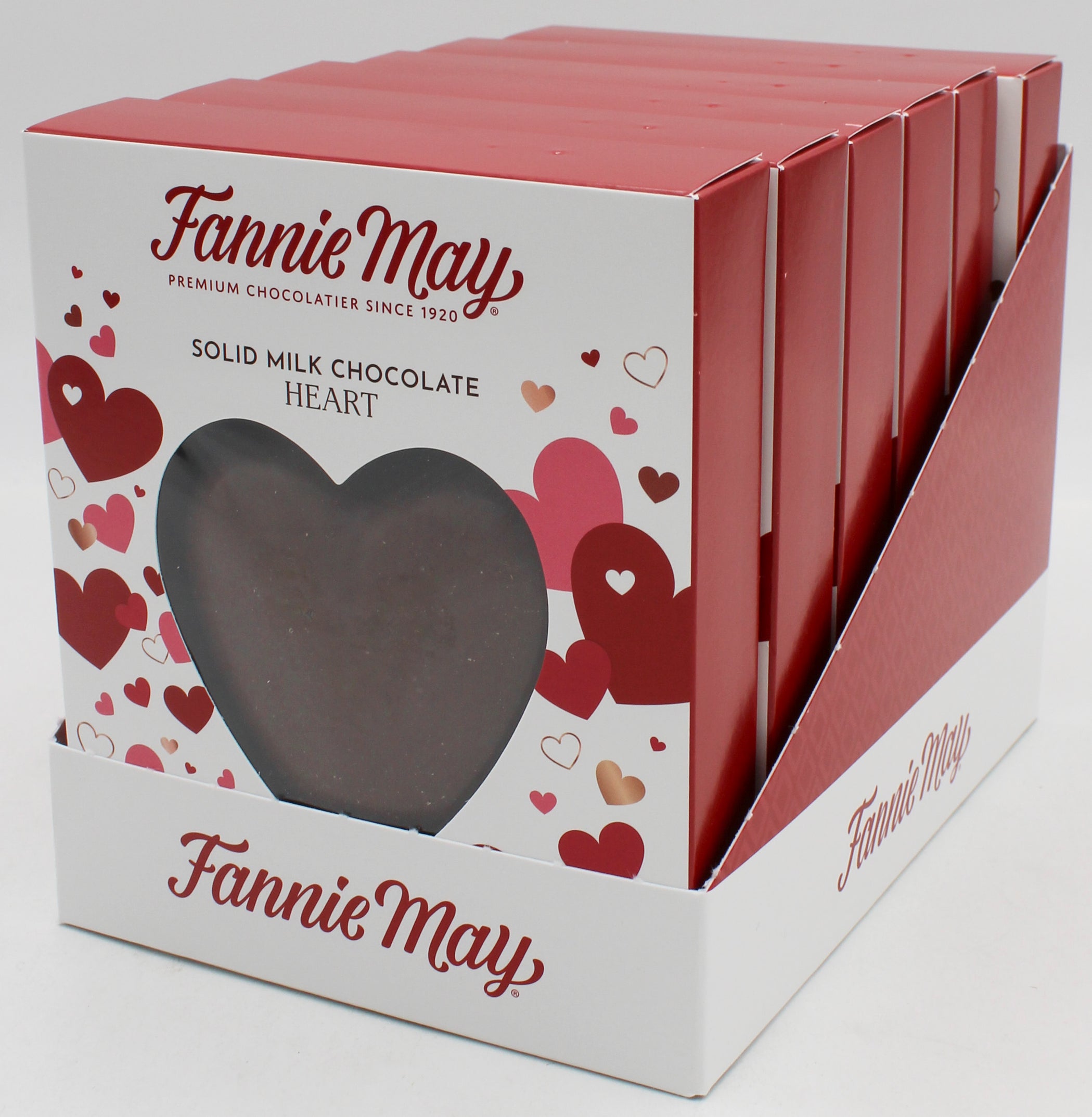 FANNIE MAY SOLID MILK CHOCOLATE HEART 3 Oz BB 9/16/26