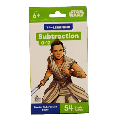 DISNEY LEARNING STAR WARS SUBTRACTION 0-12 FLASH CARDS/54 CARDS AGES 6+