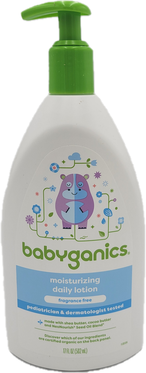 BABYGANICS DAILY LOTION 17oz FRAGANCE FREE US