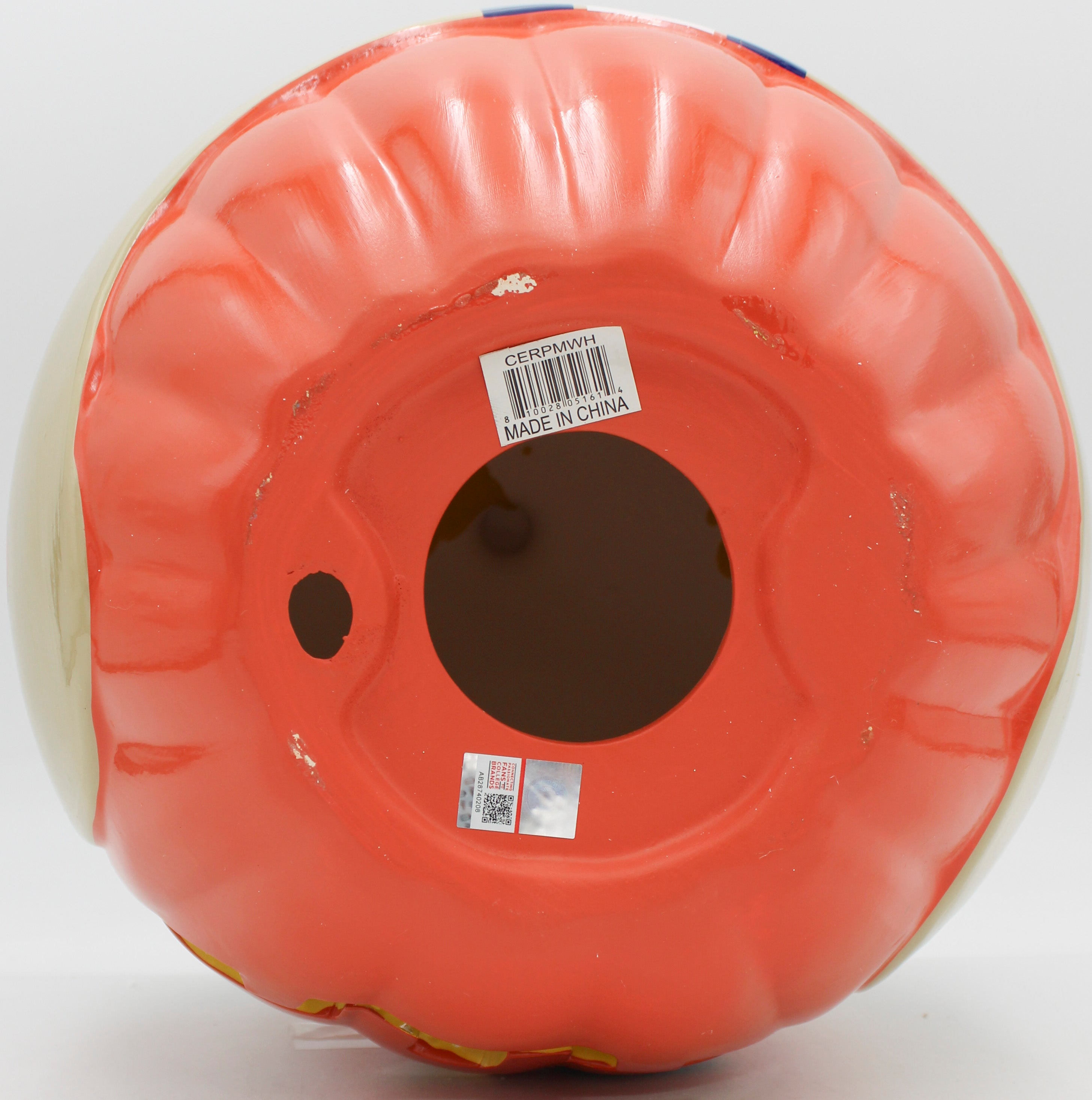 WASHINGTON HUSKIES CERAMIC PUMPKIN HELMET 10"