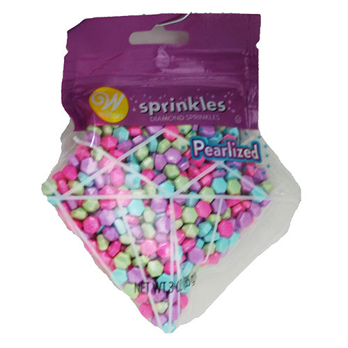 WILTON SPRINKLE 3oz DIAMOND PEARL MULTI CLR POUCH EXP 6/1/24