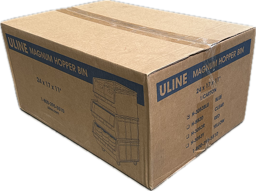 H-3053 HOPPER BIN 24x17x11 BLUE NEW