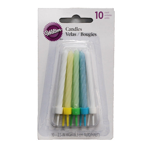 WILTON CANDLES CELEBRATION GLOW IN THE DARK 10CT
