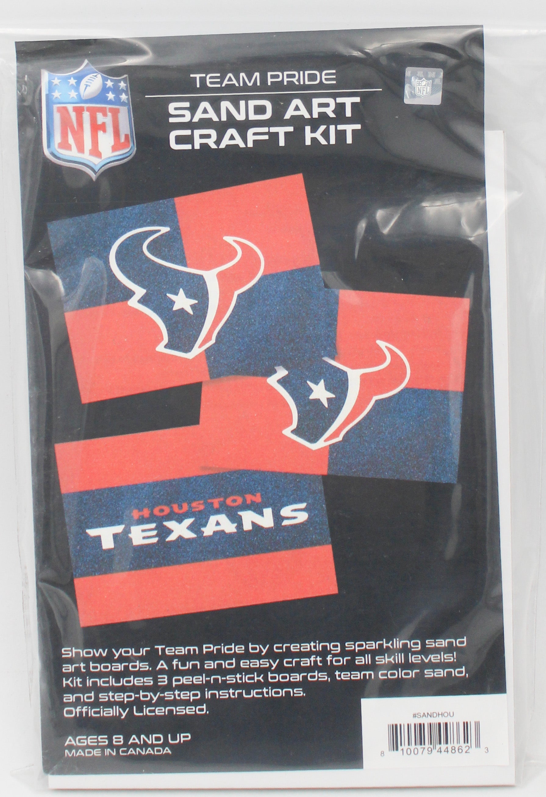 NFL HOUSTON TEXANS SAND ART CRAFT KIT