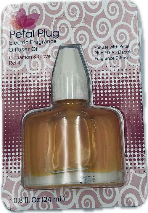 PETAL PLUG REFILL ELECTRIC DIFFUSER OIL 0.8oz CINNAMON & CLOVE