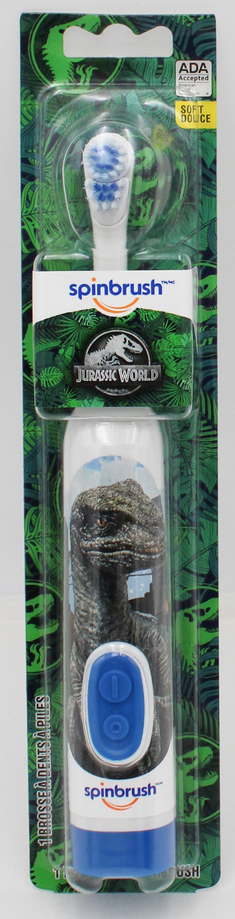 SPINBRUSH KIDS POWER TOOTHBRUSH JURASSIC WORLD