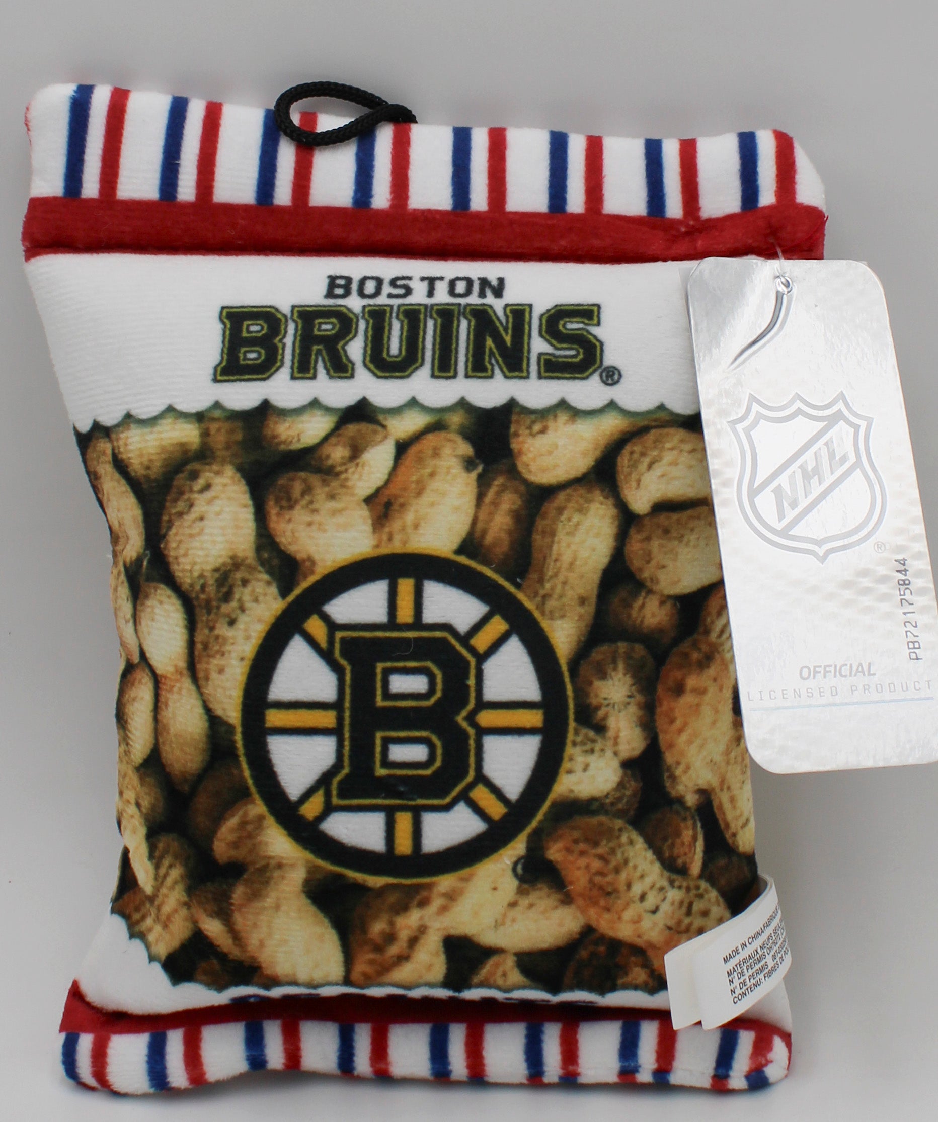 NHL  BOSTON BRUINS PEANUT BAG DOG TOY NI