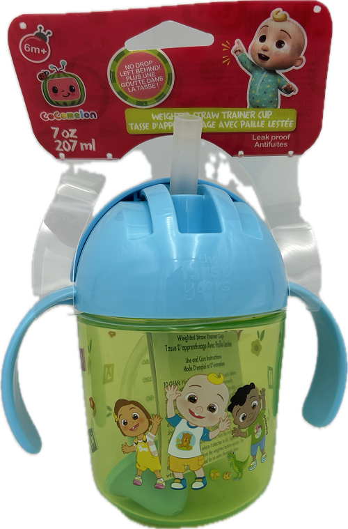 COCOMELON FLIP TOP SIPPY CUP 7oz NI