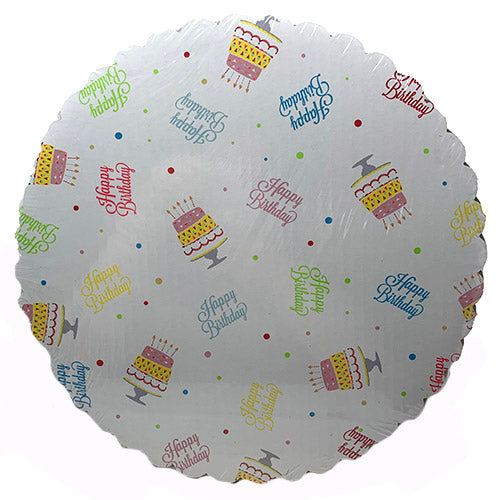 CAKE BOARD 12"/3CT-HAPPY BRTHDAY.