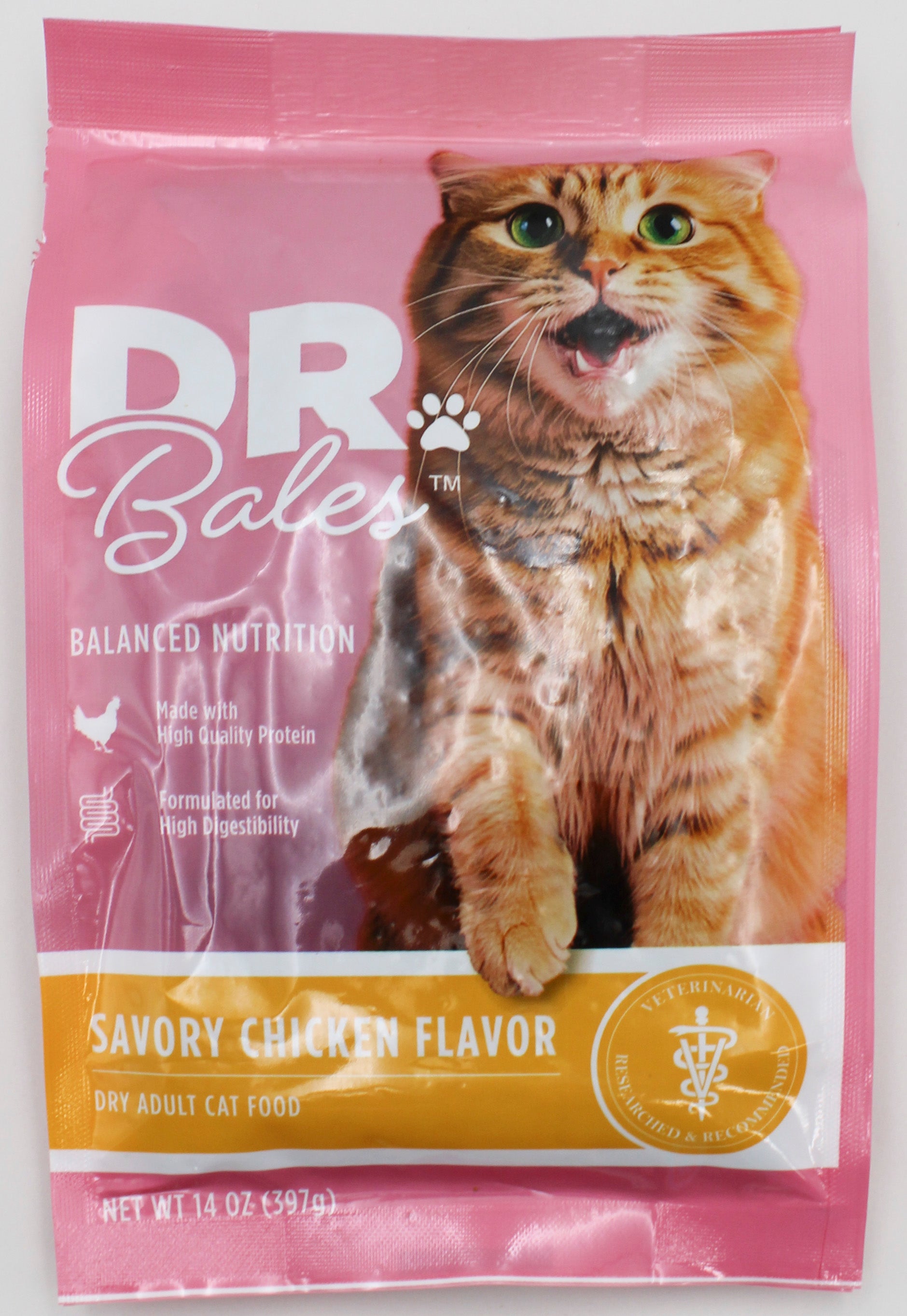 DR.BALES DRY CAT FOOD CHICKEN FLAVOR 14oz. EXP 4/1/2027