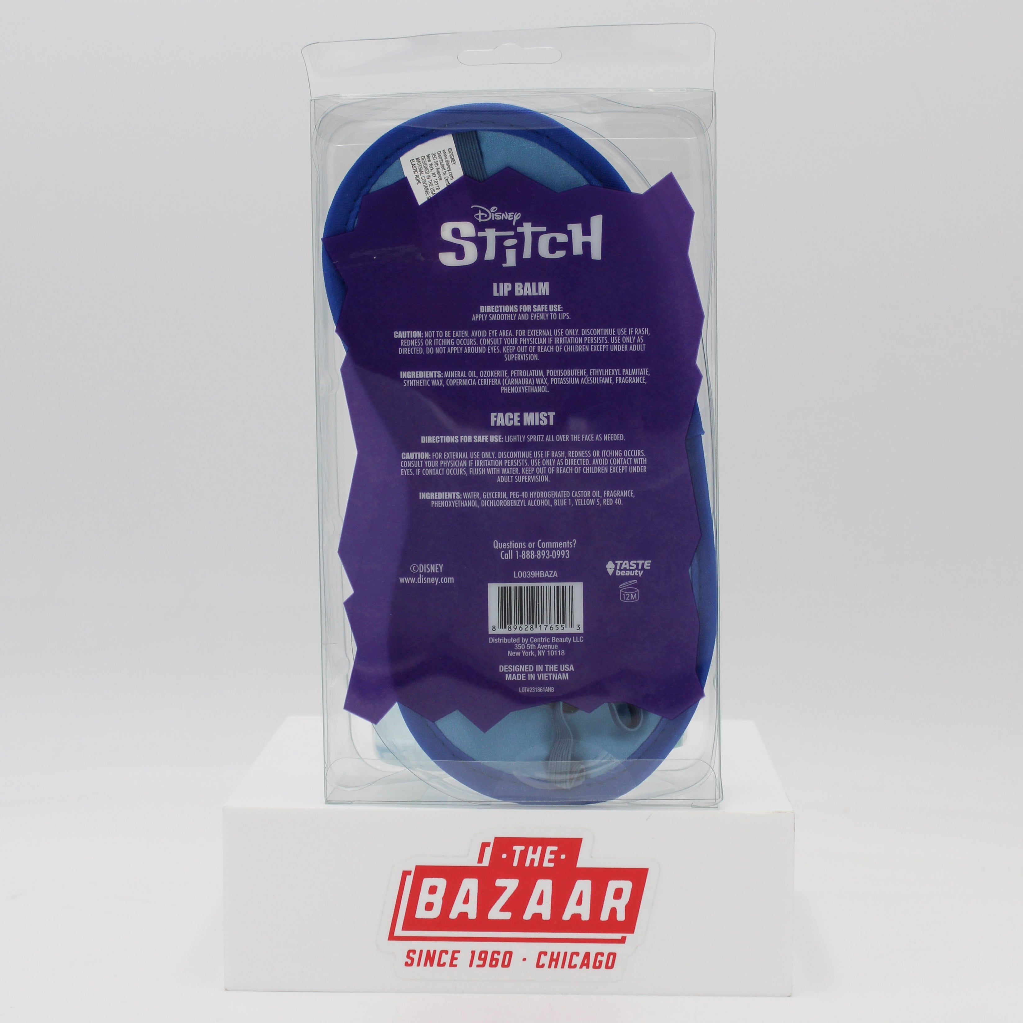 DISNEY STITCH BEAUTY SLEEP SET 3pc NI