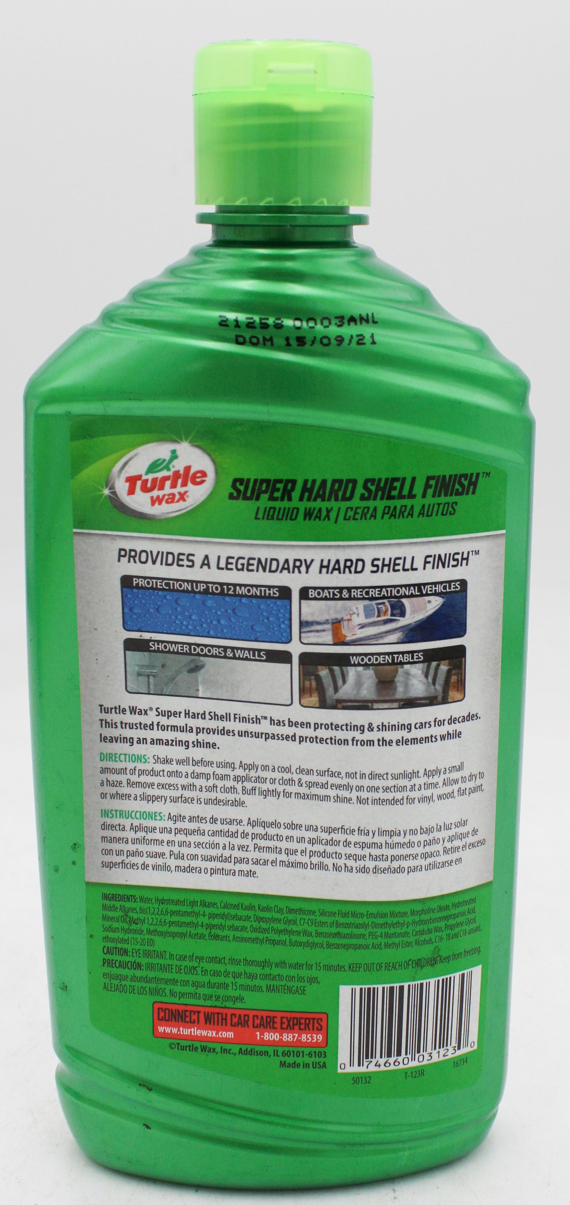 Turtle Wax Super Hard Shell Finish Liquid Wax 16oz