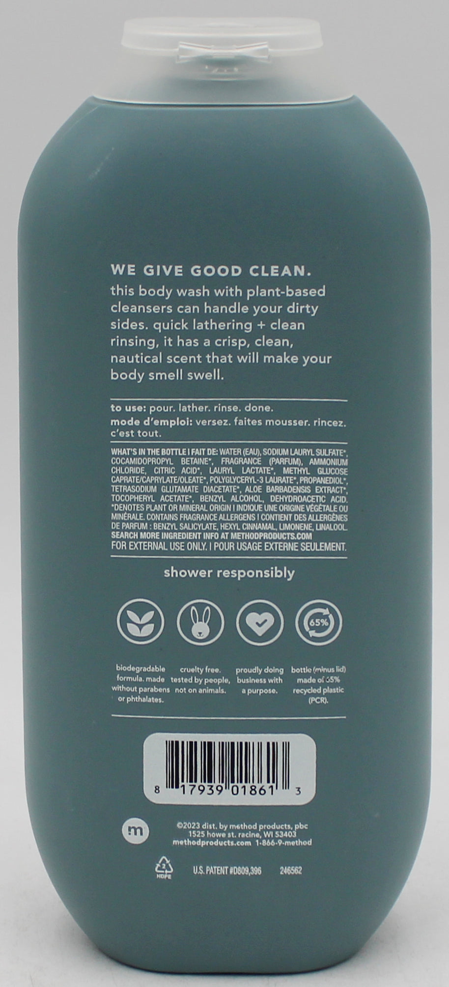 SP METHOD MEN BODY WASH SEA+ SURF 18oz'