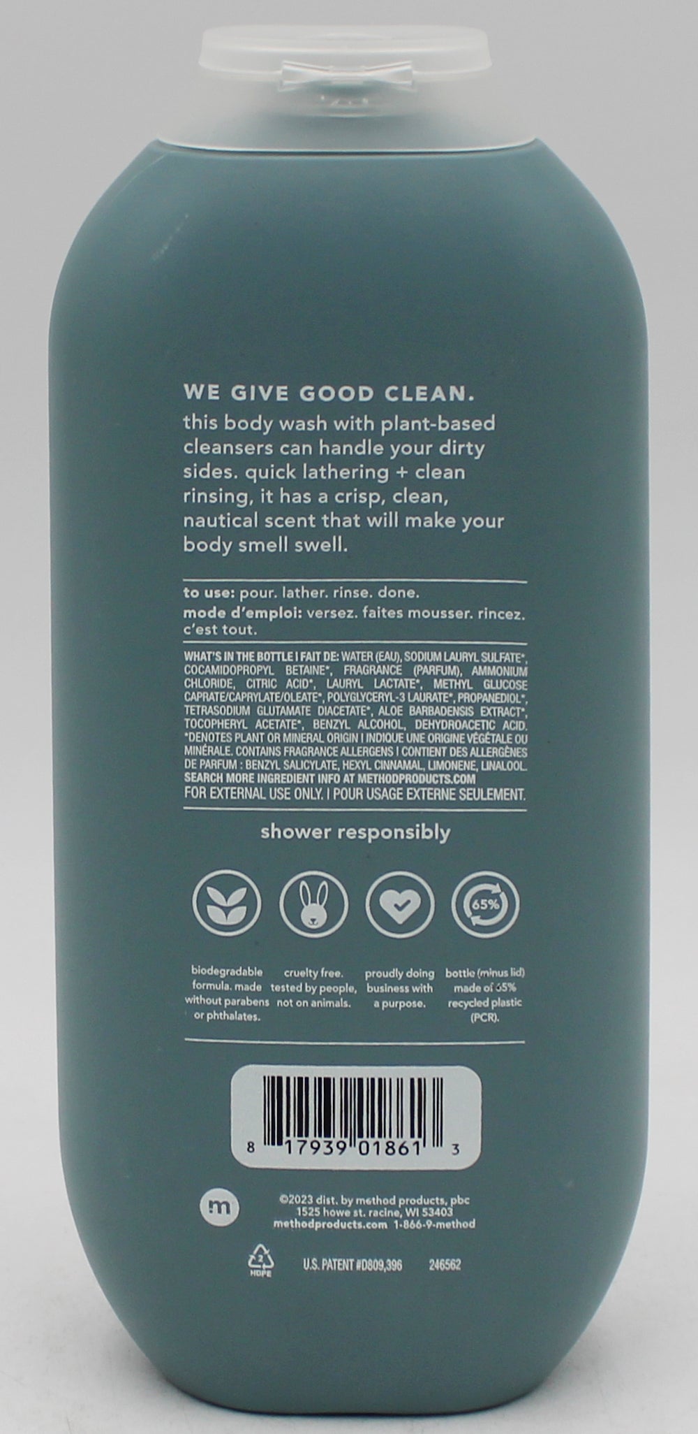 SP METHOD MEN BODY WASH SEA+ SURF 18oz'