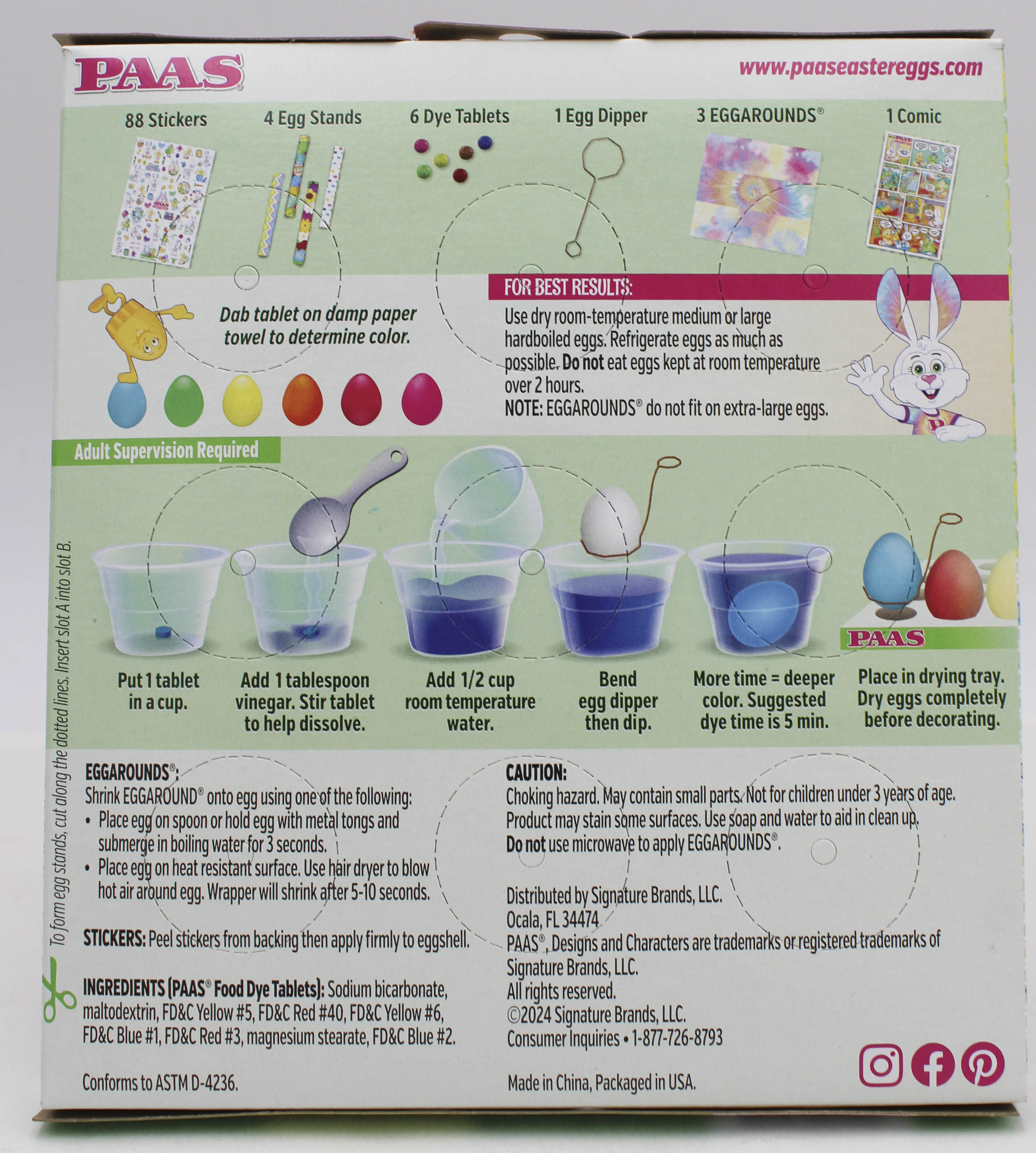 PAAS CLASSIC EGG DECORATING KIT SHELF TRAY