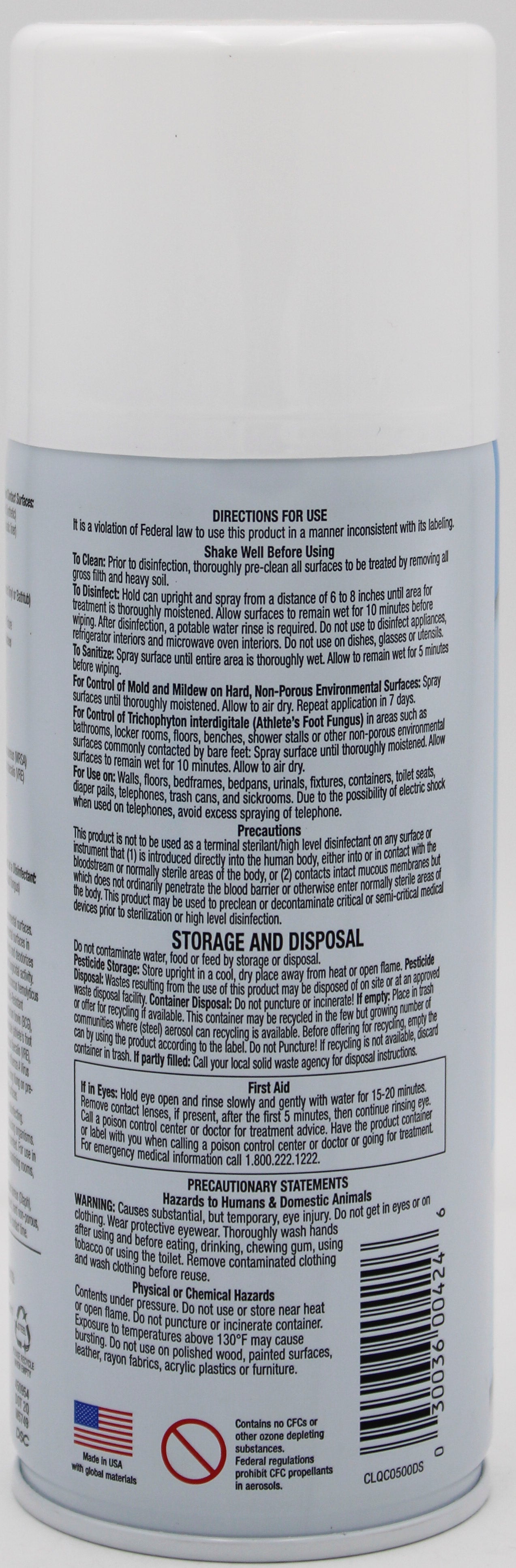 QUALITY CARE ANTIBACTERIAL DISINFECTANT SPRAY SOFT LINEN SCENT 12OZ.
