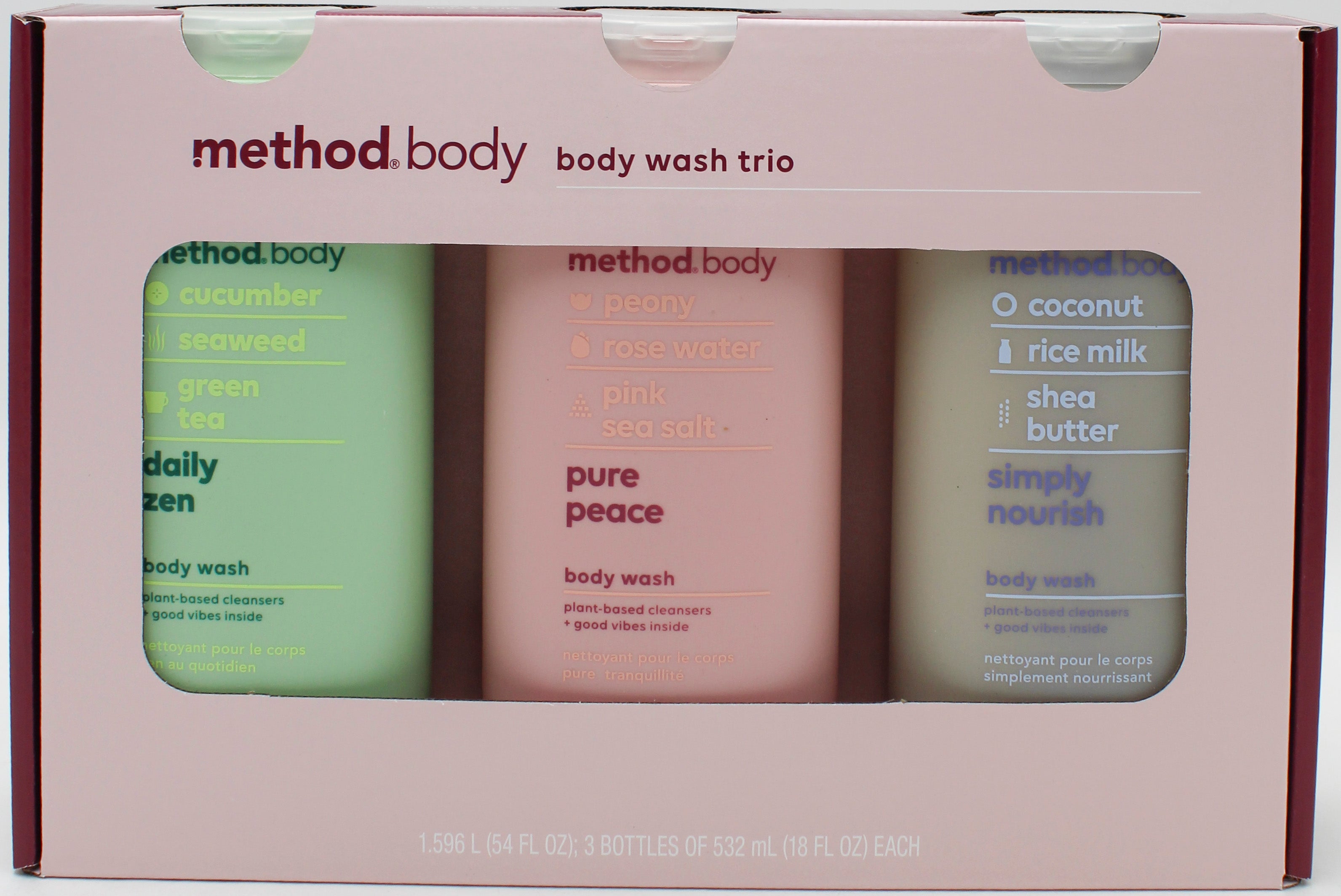 Method Body Wash Variety Pack 3 x 18oz