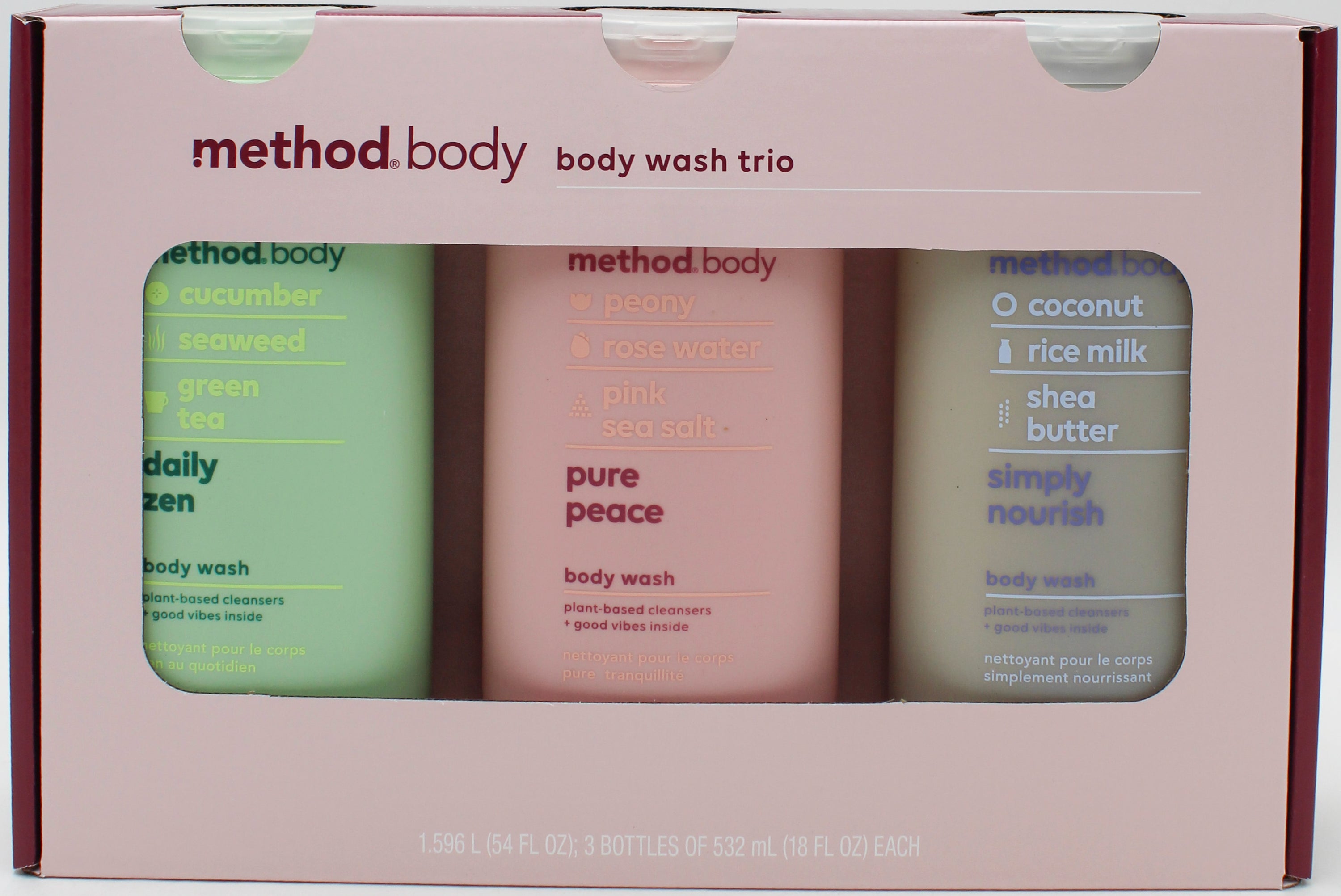 Method Body Wash Variety Pack 3 x 18oz