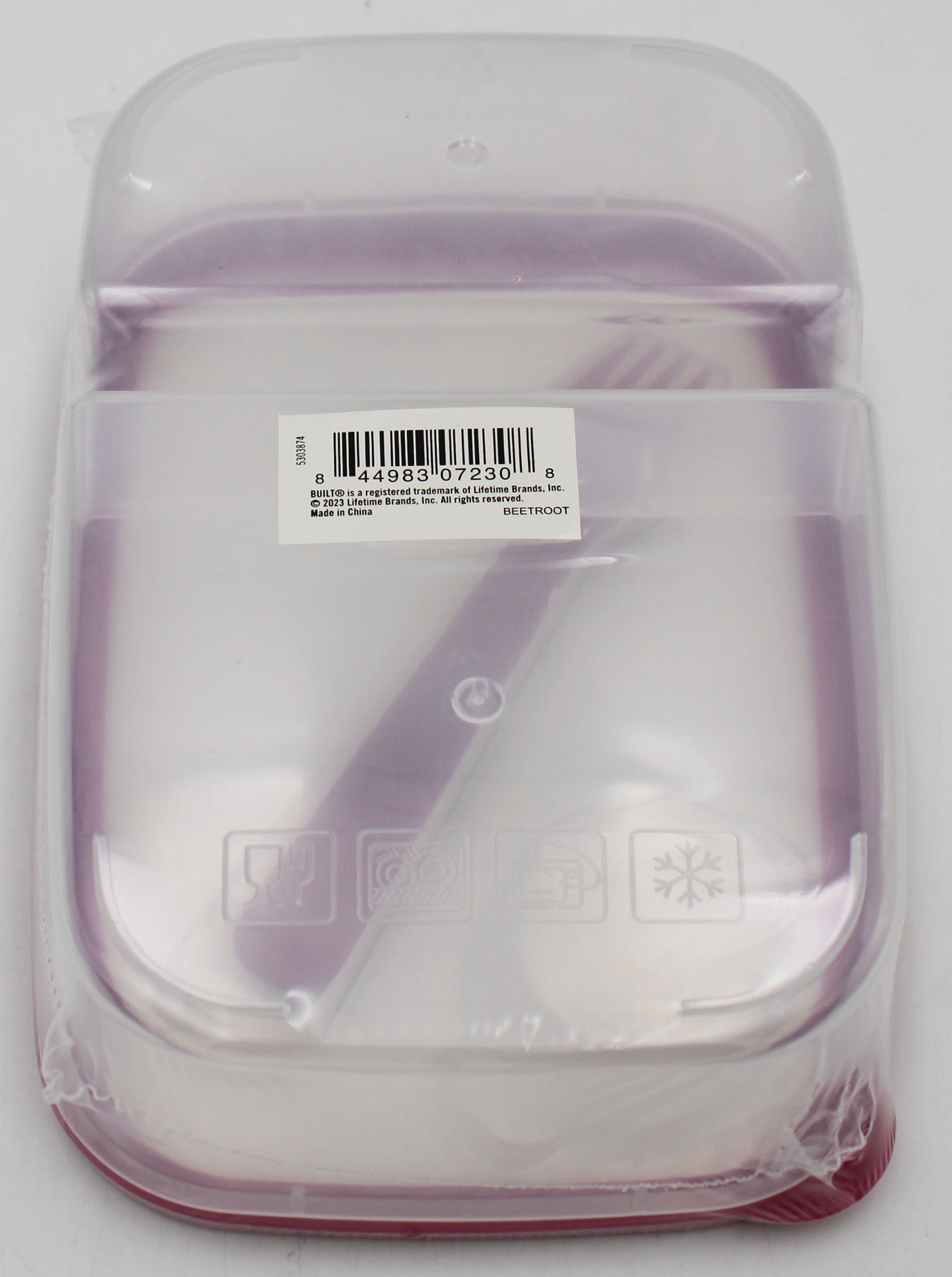BYO LUNCH BOX W FORK N DRESSING CONTAINER  - BEETROOT NI
