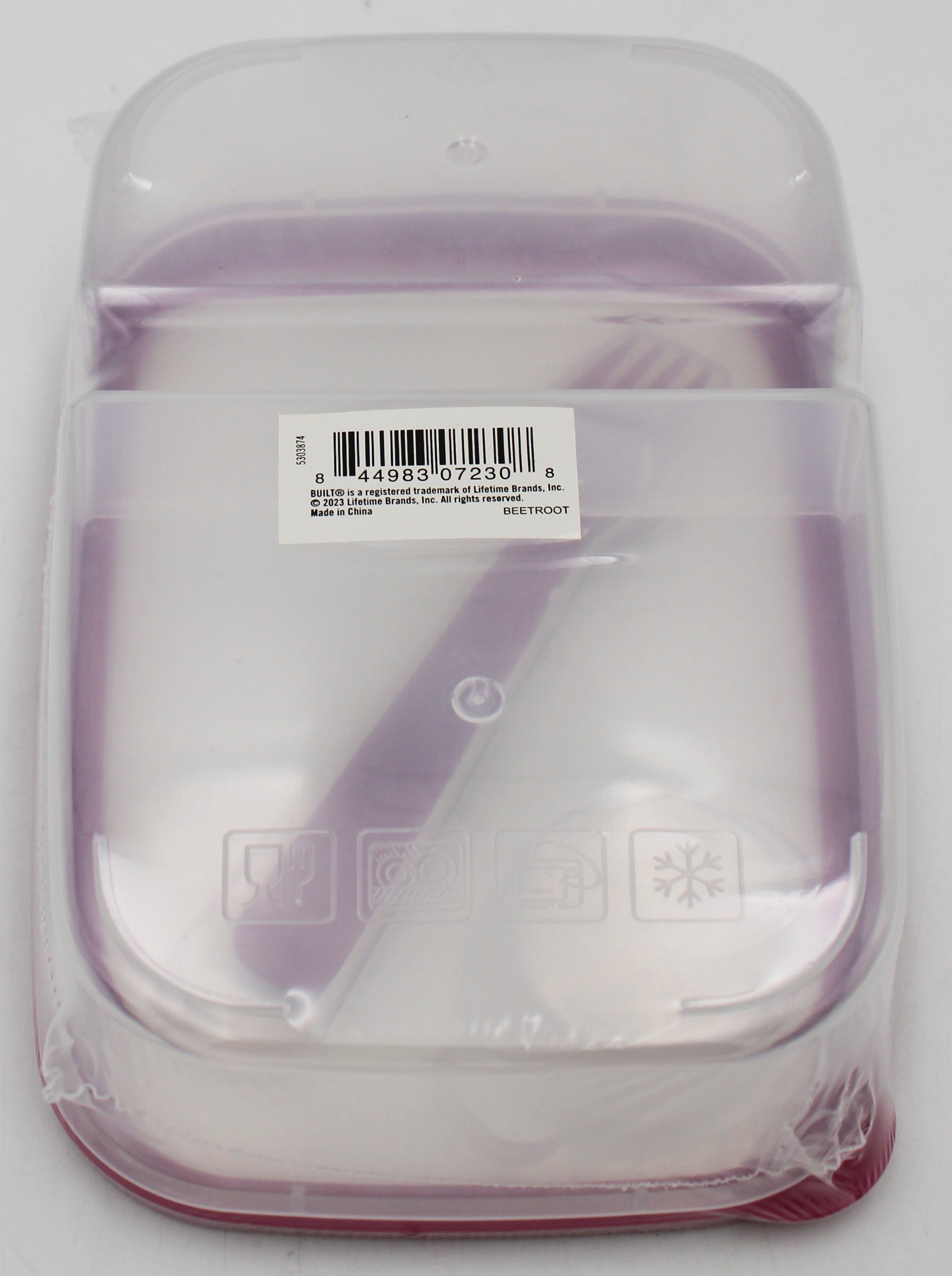 BYO LUNCH BOX W FORK N DRESSING CONTAINER  - BEETROOT NI