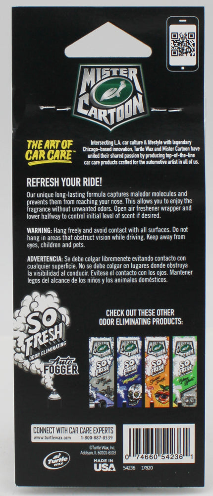 SP TURTLE WAX MISTER CARTOON AUTO AIR FRESHENER 3ct DREAMER