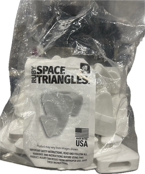 SP (ASTV) RUBY SPACE WHITE TRIANGLES 18CT POLY BAG NI – The Bazaar Inc