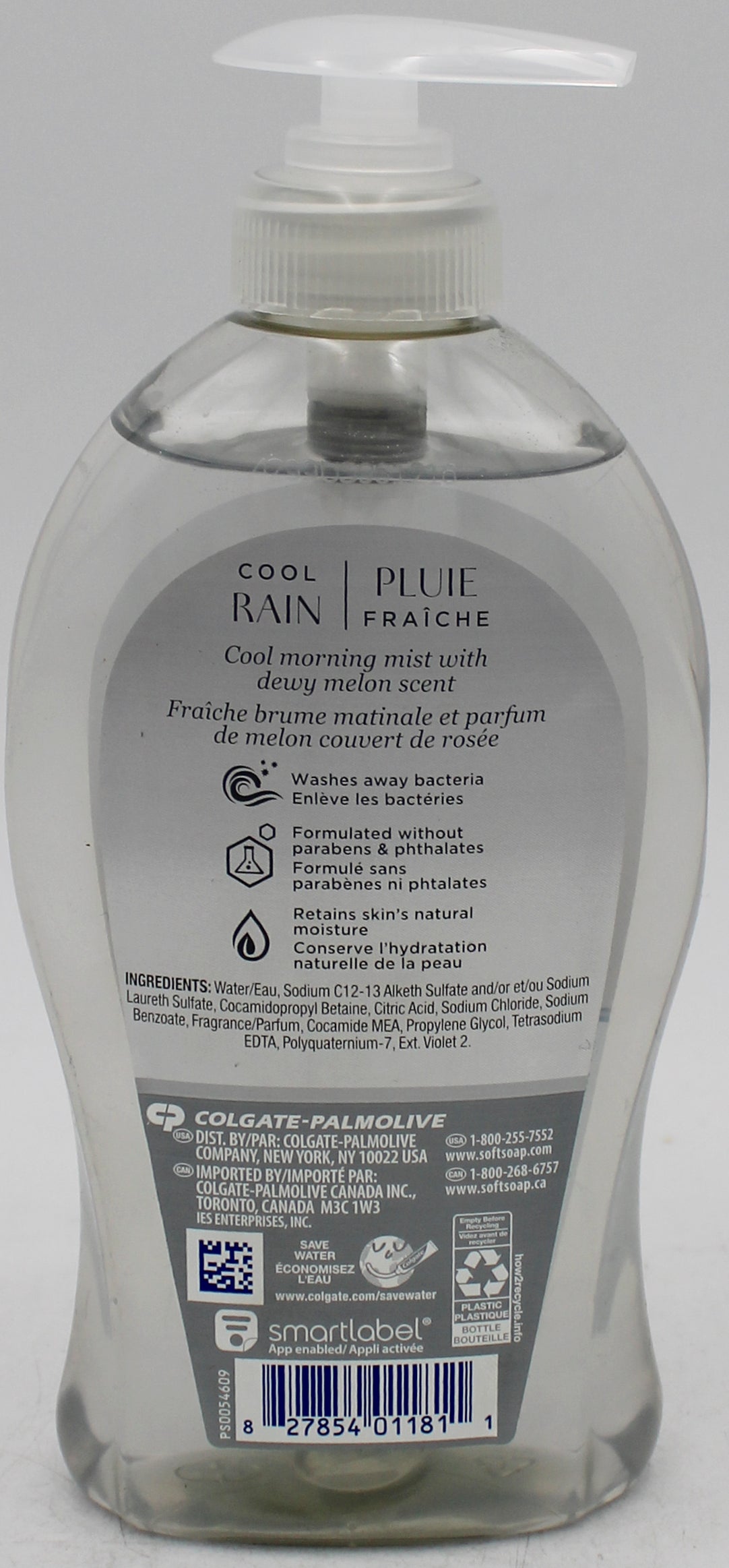 SOFTSOAP LIQUID HAND SOAP COOL RAIN 11.25floz/332ml NI