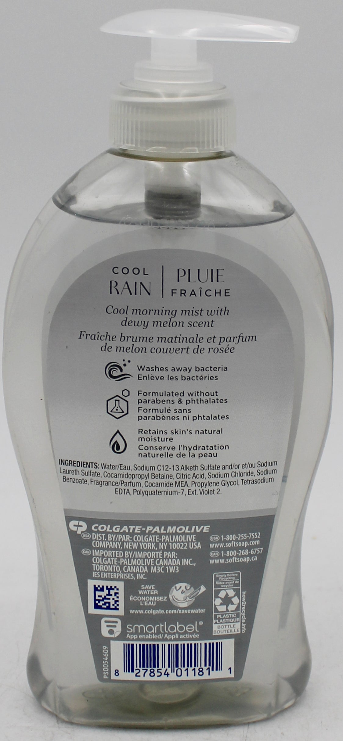 SOFTSOAP LIQUID HAND SOAP COOL RAIN 11.25floz/332ml NI