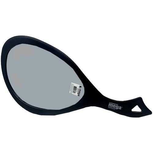MEGA Mirror with Handle Black 19.25 x 10.5 in