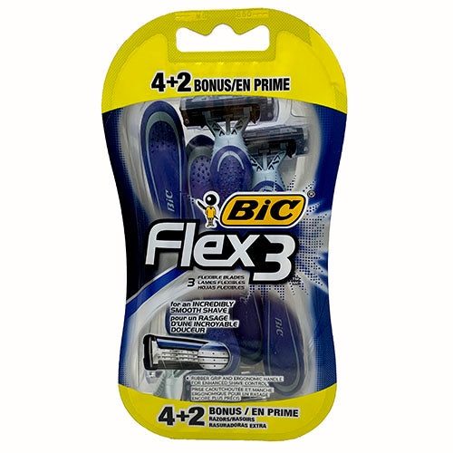 BIC FLEX RAZOR 4CT+2BONUS-MENS