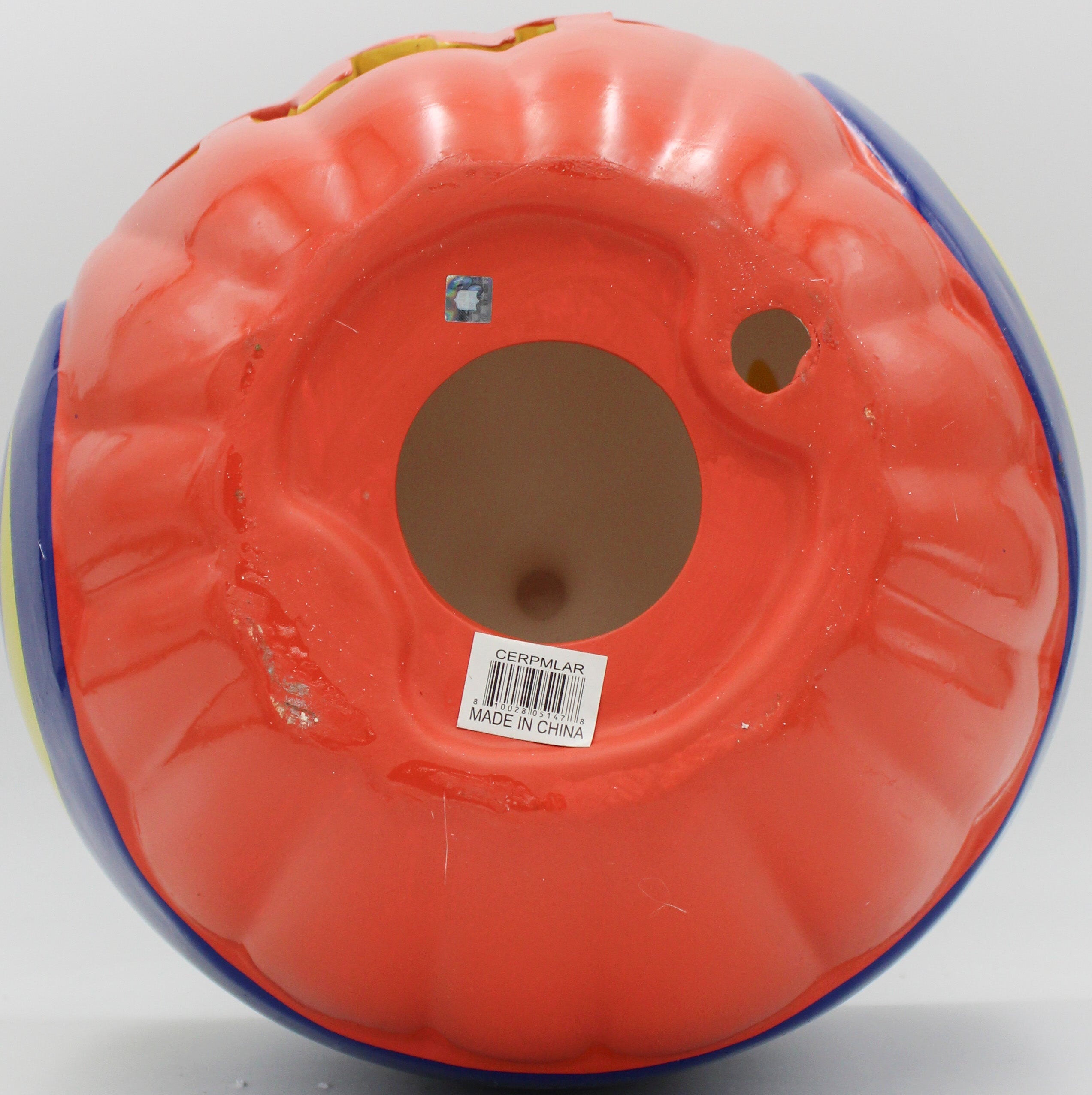 LOS ANGELES RAMS CERAMIC PUMPKIN HELMET 10"