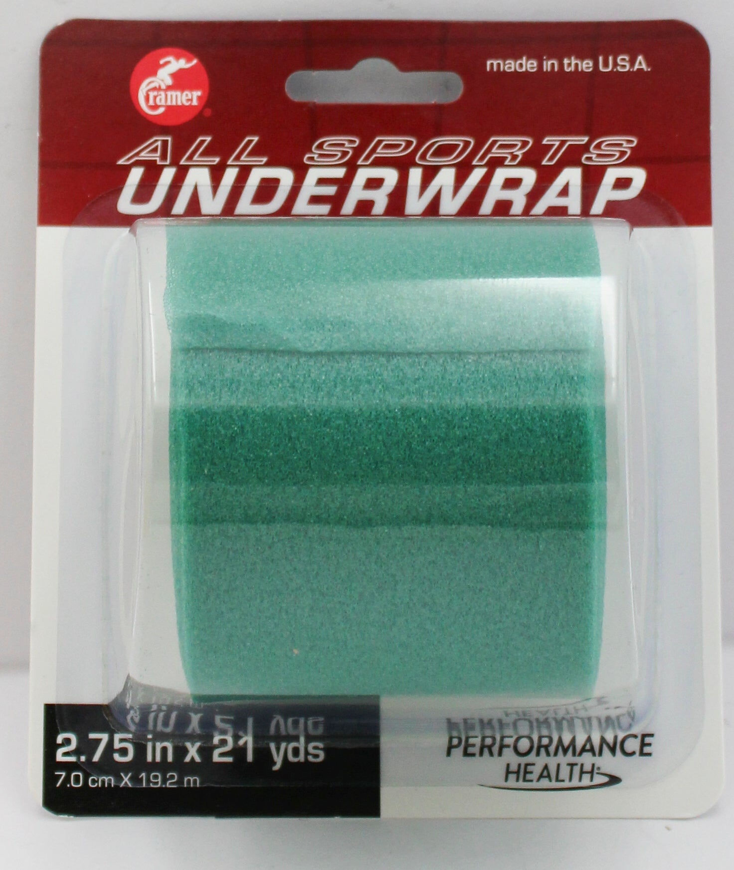 CRAMER ATHLETIC TAPE UNDERWRAP 2 3/4 " X  21YD, GREEN