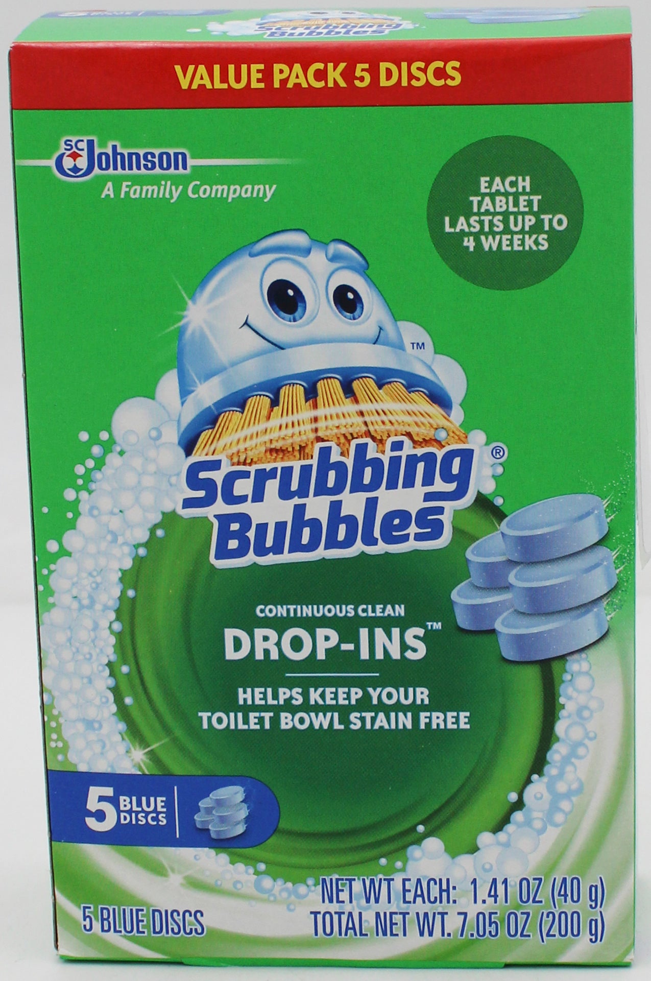 SCRUBBING BUBBLES TOILET DROP-INS 5ct 7.05oz US