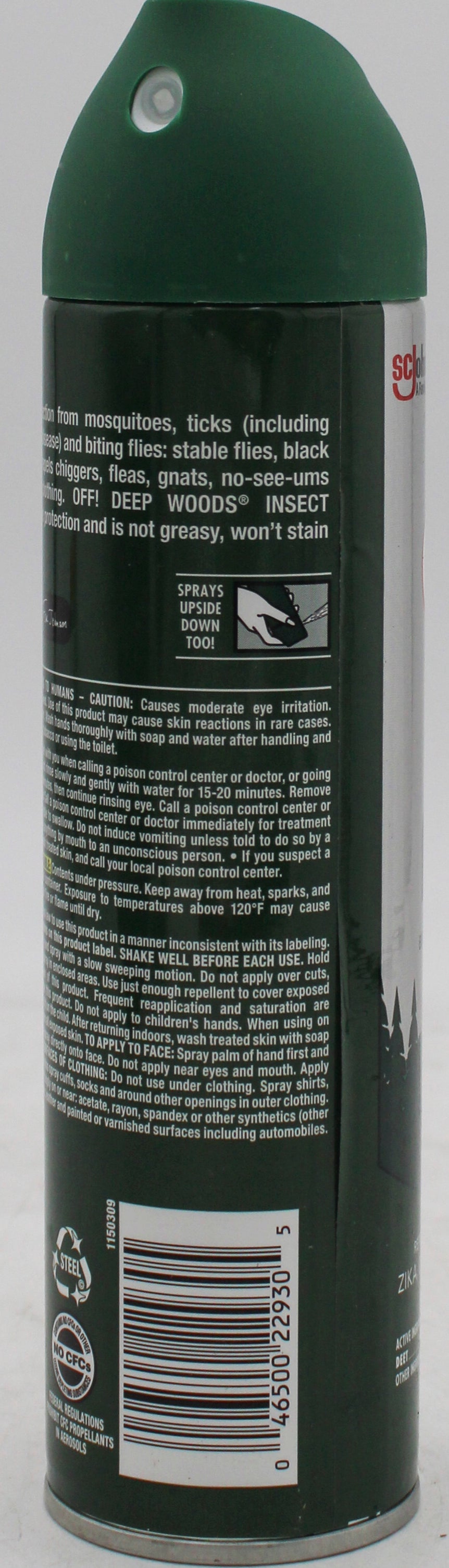 SP OFF! DEEP WOODS INSECT REPELLENT LONG LASTING PROTECTION 9oz