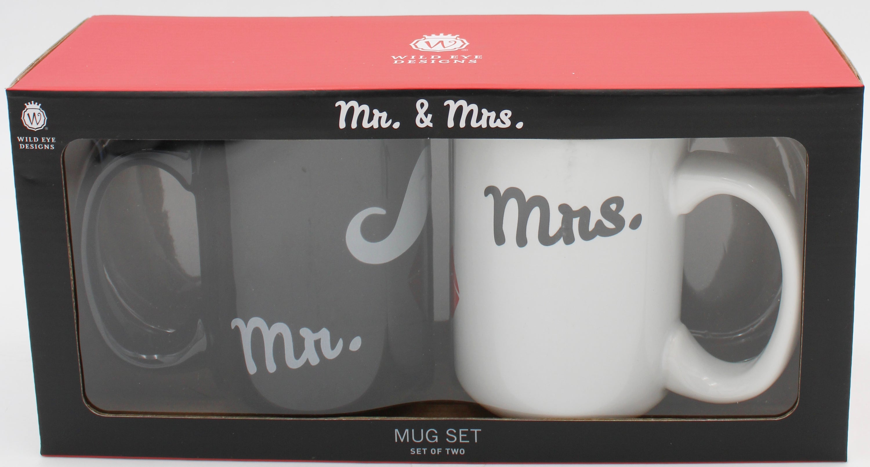 SET OF 2 16oz CERAMIC MUG - MR & MRS