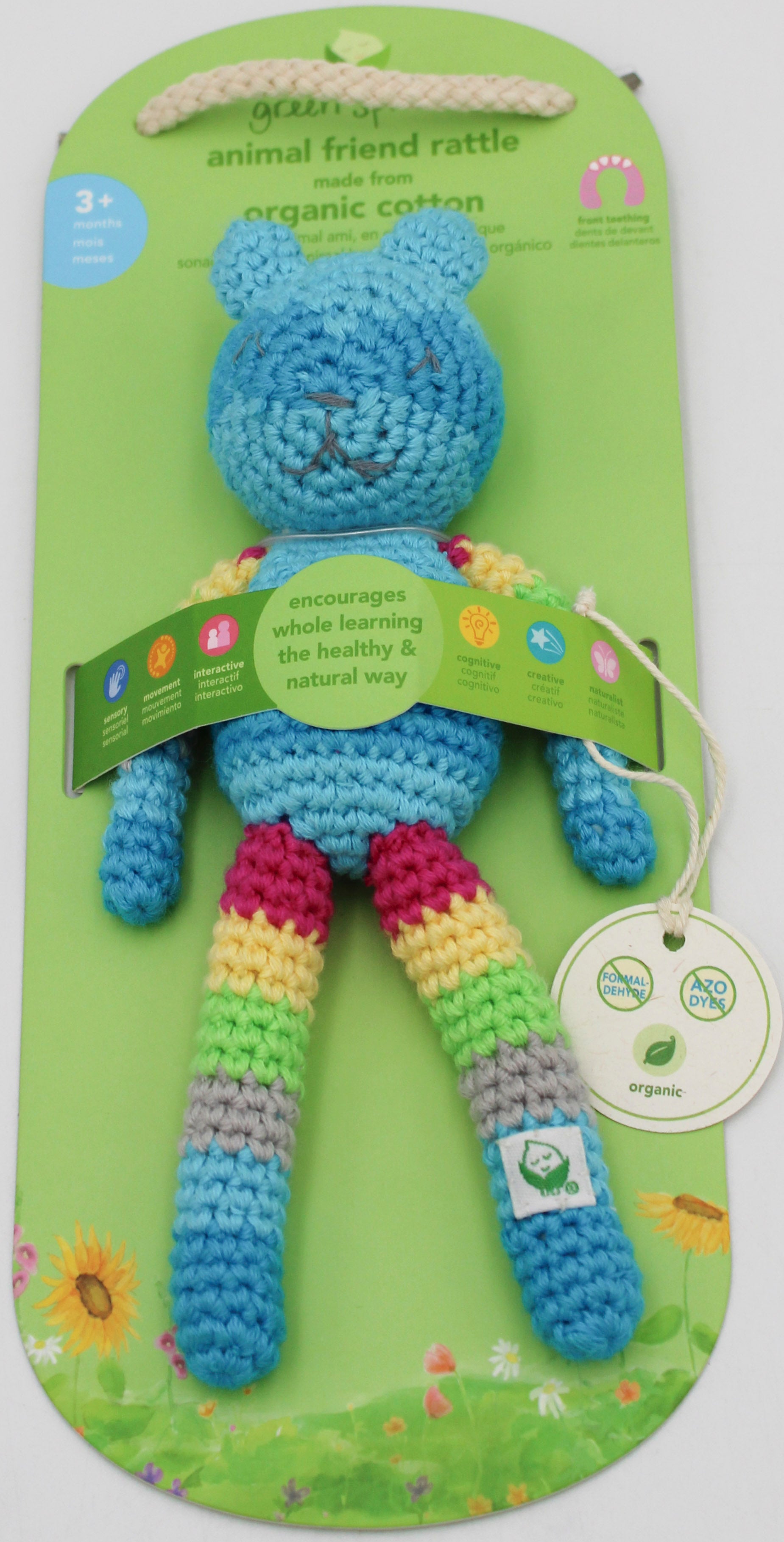 O2COOL ADVENTURE FRIENDS HANGABLE TOY- AQUA - 3MO+ NI