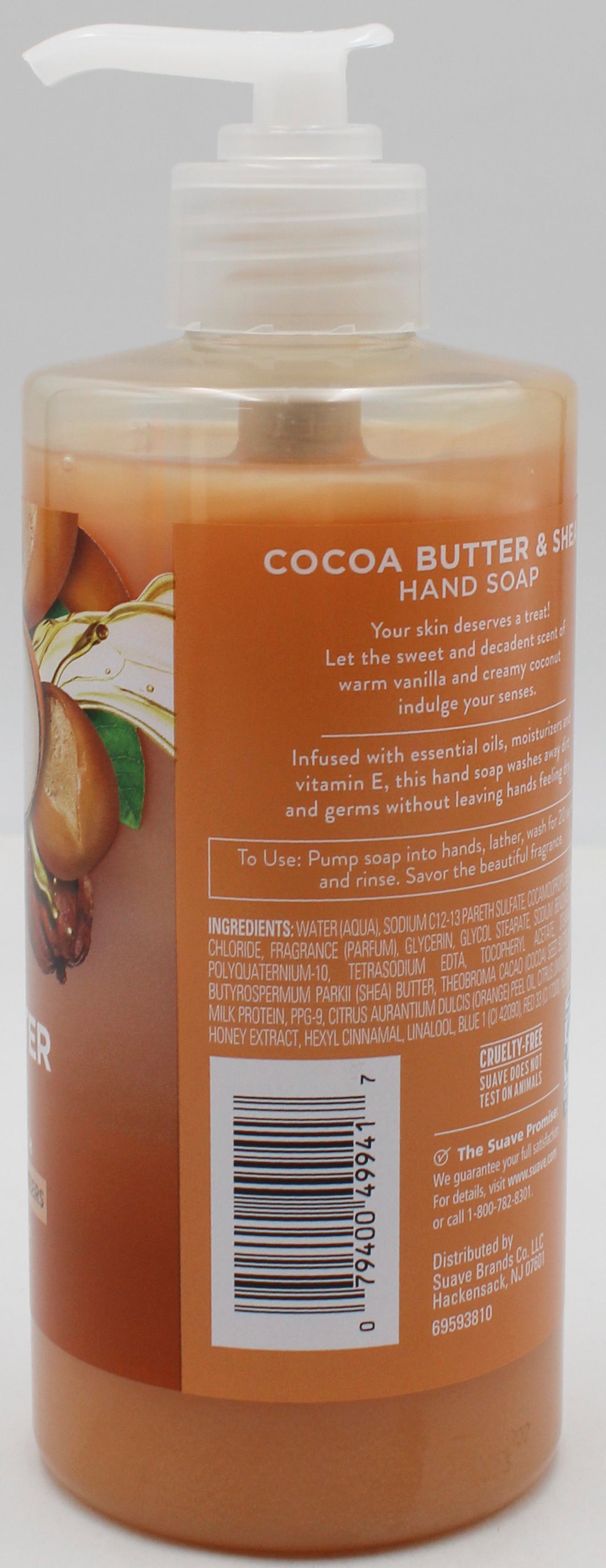 SUAVE LIQUID HAND WASH COCOA BUTTER SHEA 13.5oz