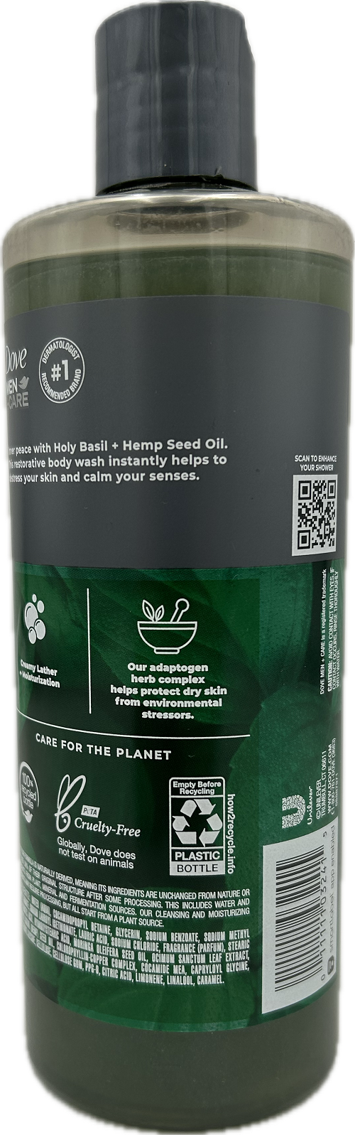 DOVE MEN'S CARE BODY WASH BASIL 18oz